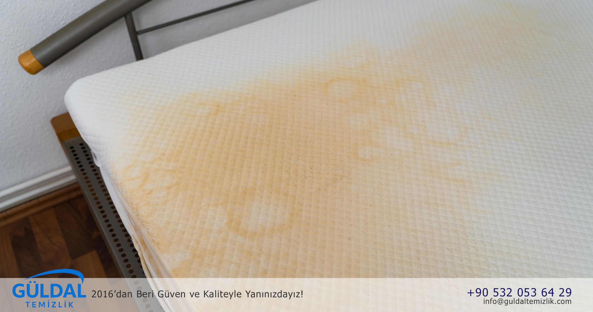 sararmış yatak nasıl temizlenir