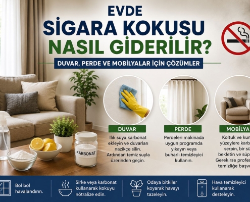 Evde sigara kokusu nasıl giderilir?